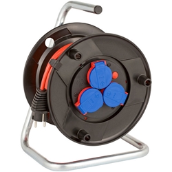 Brennenstuhl Kabeltrommel (Outdoor-Kabeltrommel mit 20m Kabel in rot, aus Spezialkunststoff, für die vorübergehende und zeitlich begrenzte Verwendung im Freien, IP44) Nr. 1098530001