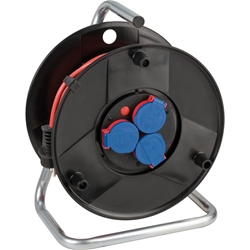 Brennenstuhl Kabeltrommel (Outdoor-Kabeltrommel mit 40m Kabel in rot, aus Spezialkunststoff, für die vorübergehende und zeitlich begrenzte Verwendung im Freien, IP44, Made in Germany) Nr. 1098540001