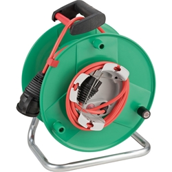 Brennenstuhl Garant® G IP44 Gartenkabeltrommel (Kabeltrommel für Rasenmäher mit 38+2m Kabel in rot, Spezialkunststoff, vorübergehende und zeitlich begrenzte Verwendung im Freien, Made in Germany) Nr. 1098560001