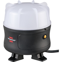 Brennenstuhl 360° LED Baustrahler (50W, 5400lm, 6500K, IP54, LED Arbeitsstrahler mit spritzwassergeschützter Steckdose und selbstschliessendem Deckel, mit 5m Kabel) Nr. 1171410902