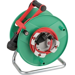 Brennenstuhl Garant G Bretec IP44 Gartenkabeltrommel (Kabeltrommel für Rasenmäher mit 38+2m Kabel in rot, Spezialkunststoff, kurzfristiger Einsatz im Außenbereich, Made in Germany) Nr. 1183530100