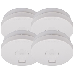 Brennenstuhl Rauchmelder SET, 4x RM L 3100 mit integrierter Batterie (10 Jahres Batterie, geprüft und zertifiziert nach VdS DIN EN 14604) weiß Nr. 1290050004