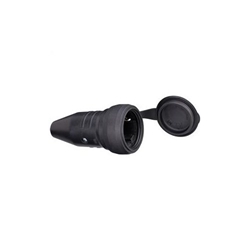 Brennenstuhl Schutzkontakt-Gummikupplung 230V/16A IP54, mit Schutzkappe Nr. 1082050020