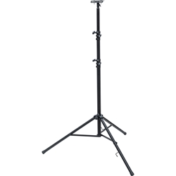 Brennenstuhl Bau Teleskop Stativ ST 302 für Baustrahler/ stabiles Stativ mit Absenkautomatik (stufenlos höhenverstellbar von 1,24m bis 3m, max. Traglast 20kg, mit Querträger, 3 kräftige Standrohre) Nr. 1170310040