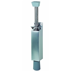 KWS OT-Türfeststeller, mit Tretbolzen, Hub 60mm, 1044, zum Aufschrauben, Aluminium, silberfarbig eloxiert, L 260mm, B 35mm Nr. 104431