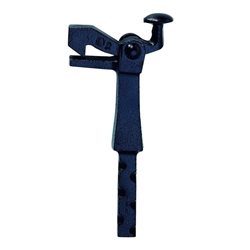 KWS Torfeststeller, mit Steindolle, Temperguss schwarz, 1301, B 34mm, H 105mm, Steindolle 15x65x13mm, zum Einmauern, Torgewicht maximal 80kg Nr. 130103