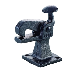 KWS Torfeststeller, mit Anschraubplatte, Temperguss schwarz, 1307, B 34mm, H 100mm, L 106mm, Anschraubplatte 56x60mm, zum Aufschrauben, Torgewicht maximal 100kg Nr. 130703