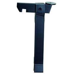 KWS Torfeststeller, mit Flachstahl, Stahl, 1318, B 34mm, H 193mm, L 112mm, Haltewinkel 34x33mm, zum Einmauern, Torgewicht maximal 150kg Nr. 131807