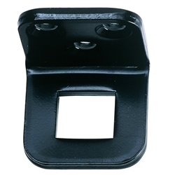 KWS Tor-Haltewinkel, 1502, für Torfeststeller, zum Anschrauben, Stahl, schwarz einbrennlackiert, Breite Haltewinkel 34mm, Höhe Haltewinkel 33mm Nr. 150203