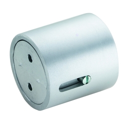 KWS Gebäudeausstattung-Handlaufstütze, 4509, verstellbar, Aluminium, silber eloxiert, Wandabstand 50mm-65mm, verdeckt verschraubt, mit Montagezubehör Nr. 450922