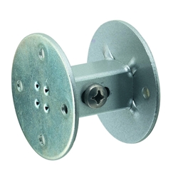 KWS GA-Handlaufstütze, 4560, mit flacher Auflage, Stahl, blau verzinkt, Wandabstand 40mm-50mm, verdeckt verschraubt, mit Montagezubehör Nr. 456006