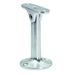 KWS GA-Handlaufstütze, 4599, mit flacher Auflage, Aluminium, dunkelbraun eloxiert gebeizt, Wandabstand 150mm, sichtbar verschraubt Nr. 459947