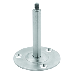 KWS GA-Handlaufstütze, 4617, mit M6 Gewindestift, edelstahl geschliffen, Wandabstand 75mm, verdeckt verschraubt, mit Abdeckkappe Nr. 461782