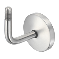 KWS GA-Handlaufstütze, 4630, mit Gewindeansatz, edelstahl geschliffen, Wandabstand 75mm, zum Anschrauben, mit Abdeckkappe Nr. 463082