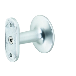 KWS GA-Handlaufstütze, 4701, mit flacher Auflage, Aluminium, silberfarbig eloxiert, Wandabstand 55mm, verdeckt verschraubt, mit Stockschraube M10x80 Nr. 470131