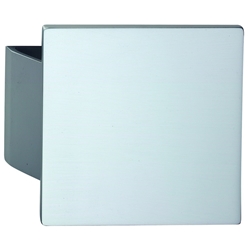 KWS HT-Griffplatte, Quadrat, Aluminium, 8205, Befestigungsabstand 70mm, messingfarbig, eloxiert Nr. 820524