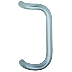 KWS HT-Stoßgriff, gekröpft, Edelstahl, 8907, Befestigungsabstand 200mm, edelstahl, geschliffen Nr. 890783