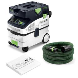 Festool Absaugmobil CLEANTEC CTL MIDI I, inkl. Hauptfilter, SELFCLEAN Filtersack SC-FIS-CT, Saugschlauch glatt Ø 27/32x3,5m-AS/CTR Nr. 578309