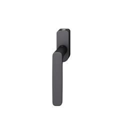 FSB DK-Fenstergriff, abschließbar, ohne Schließzwang, Vierkant 7x34mm, 34 1289, gleichschließend, schwarz, mit Stütznocken, Nocken Ø 10mm, verdeckt verschraubt, Stiftlänge 34mm Nr. 0 34 1289 17051 0810