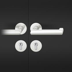 FSB AGL® 3 Drückergarnitur 79 1031, Rosette, rund, PZ, 72/9, DIN Rechts, Stärke Abdeckung 7mm, TS 45-54mm, naturfarben eloxiert, für Feuerschutz, Lagerung festdrehbar Nr. 0 79 1031 81310 0105