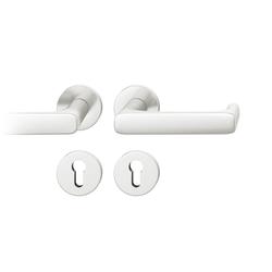 FSB AGL® 3 Drückergarnitur 79 1290, Rosette, rund, PZ, 72/9, DIN Rechts, Stärke Abdeckung 7mm, TS 39-48mm, naturfarben eloxiert, für Feuerschutz Nr. 0 79 1290 61310 0105