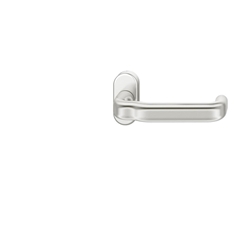 FSB AGL® Halbgarnitur 06 1243, ohne Schlüsselrosette, oval, Vierkant 9mm, naturfarben eloxiert, Stärke Abdeckung 14mm, für Feuerschutz, Lagerung festdrehbar Nr. 0 06 1243 11263 0105