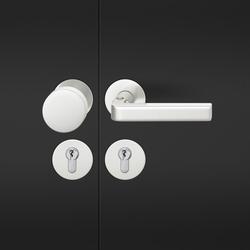 FSB AGL® 3 Wechselgarnitur 76 1004, Rosette, rund, PZ, 72/9, DIN Links, Stärke Abdeckung 3mm, TS 45-54mm, naturfarben eloxiert, für Feuerschutz, Lagerung festdrehbar Nr. 0 76 1004 81810 0105