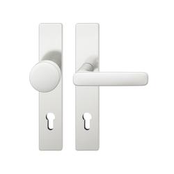 FSB ASL® Wechselgarnitur 12 1289, Langschild eckig, PZ, 92/8, TS 39-58mm, naturfarben eloxiert, Lagerung festdrehbar Nr. 0 12 1289 02312 0105