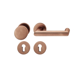 FSB AGL® 3 Wechselgarnitur 72 1016, Rosette, rund, PZ, 72/8, DIN Rechts, Stärke Abdeckung 7mm, TS 39-48mm, hellbronze patiniert gewachst, Lagerung festdrehbar Nr. 0 72 1016 61710 7615