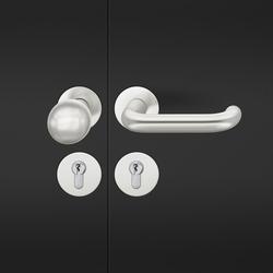 FSB AGL® 3 Wechselgarnitur 72 1146, Rosette, rund, PZ, 72/8, DIN Links, Stärke Abdeckung 3mm, TS 45-54mm, naturfarben eloxiert, Lagerung festdrehbar Nr. 0 72 1146 81610 0105