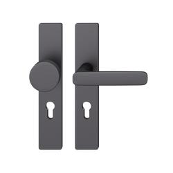 FSB AGL® 3 Wechselgarnitur 72 1289, Langschild eckig, PZ, 72/9, DIN Rechts, TS 39-48mm, schwarz gestrahlt Nr. 0 72 1289 62310 0810
