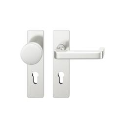 FSB AGL® 3 Wechselgarnitur 79 1134, Kurzschild eckig, PZ, 72/9, DIN Links, TS 39-48mm, naturfarben eloxiert, für Feuerschutz, Lagerung festdrehbar Nr. 0 79 1134 60410 0105