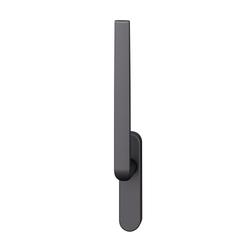 FSB HS-Handhebel, außen, ohne Lochung, Vierkant 10mm, TS 56-68mm, Aluminium, 34 1267, mit Verschraubung Gegenseite, Aluminium, schwarz, verdeckt verschraubt, mit Stütznocken, Lagerung festdrehbar Nr. 0 34 1267 01100 0810