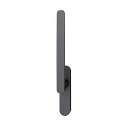 FSB HS-Handhebel, außen, ohne Lochung, Vierkant 10mm, Aluminium, 34 1289, mit Verschraubung Gegenseite, Aluminium, schwarz, verdeckt verschraubt, mit Stütznocken, Lagerung festdrehbar Nr. 0 34 1289 01100 0810