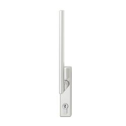 FSB HS-Handhebel, außen, PZ gelocht, Vierkant 10mm, Aluminium, 34 1035, Aluminium, naturfarbig eloxiert, verdeckt verschraubt, mit Stütznocken, Lagerung festdrehbar Nr. 0 34 1035 02101 0105