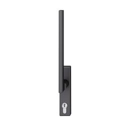 FSB HS-Handhebel, außen, PZ gelocht, Vierkant 10mm, Aluminium, 34 1035, Aluminium, schwarz gestrahlt, verdeckt verschraubt, mit Stütznocken, Lagerung festdrehbar Nr. 0 34 1035 02101 0810
