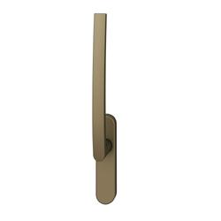 FSB HS-Handhebel, innen, ohne Lochung, Vierkant 10mm, TS 56-68mm, Aluminium, 34 1015, mit Verschraubung Gegenseite, Aluminium, mittelbronzefarbig gestrahlt, verdeckt verschraubt, mit Stütznocken, Lagerung festdrehbar Nr. 0 34 1015 01102 0510
