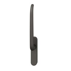 FSB HS-Handhebel, innen, ohne Lochung, Vierkant 10mm, Aluminium, 34 1023, mit Verschraubung Gegenseite, Aluminium, F5 gestrahlt, verdeckt verschraubt, mit Stütznocken, Lagerung festdrehbar Nr. 0 34 1023 01102 0710