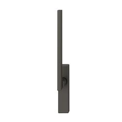 FSB HS-Handhebel, innen, ohne Lochung, Vierkant 10mm, Aluminium, 34 1035, mit Verschraubung Gegenseite, Aluminium, dunkelbronzefarben gestrahlt, verdeckt verschraubt, mit Stütznocken, Lagerung festdrehbar Nr. 0 34 1035 02102 0710