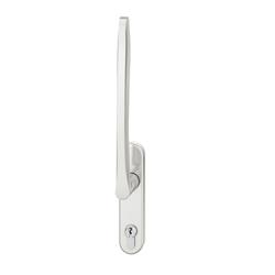 FSB HS-Handhebel, innen, PZ gelocht, Vierkant 10mm, Aluminium, 34 1106, mit Verschraubung Gegenseite, Aluminium, F1 eloxiert, verdeckt verschraubt, mit Stütznocken, Lagerung festdrehbar Nr. 0 34 1106 01103 0105