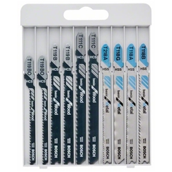 Bosch 10-tlg. Stichsägeblatt-Set Basic for Metal and Wood Nr. 2607010630