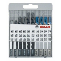 Bosch 10-tlg. Stichsägeblatt-Set Basic for Metal and Wood Nr. 2607010630