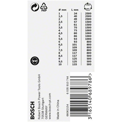 Bosch 19-tlg. ProBox-Set HSS-Co, DIN 338, 1-10mm, für Bohrmaschinen/Schrauber Nr. 2608587014
