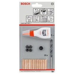 Bosch 32-tlg. Holzdübel-Set, 6mm Nr. 2607000449