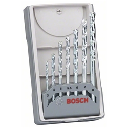 Bosch 7-tlg. CYL-1 Mauerwerkbohrer-Set, 3/4/5/5.5/6/7/8mm Nr. 2607017035