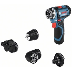 Bosch Akku-Bohrschrauber GSR 12V-15 FC, mit 2 x 2.0Ah-Akku, L-BOXX , 4 Aufsätze Nr. 06019F6000