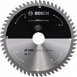 Bosch Akku-Kreissägeblatt Standard for Aluminium, 190x2/1,5x30, 56 Zähne Nr. 2608837771