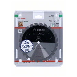 Bosch Akku-Kreissägeblatt Standard for Wood, 165x1,5/1x10, 24 Zähne Nr. 2608837679