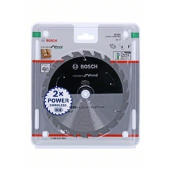 Bosch Akku-Kreissägeblatt Standard for Wood, 165x1,5/1x15,875, 24 Zähne Nr. 2608837681