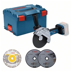 Bosch Akku-Winkelschleifer GWS 18V-180 P ohne Akkupack, L-BOXX Nr. 06019H6L02
